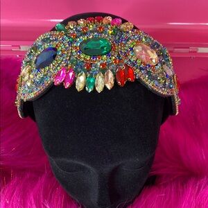 Royal Radiance Multicolor Gemstone Headband